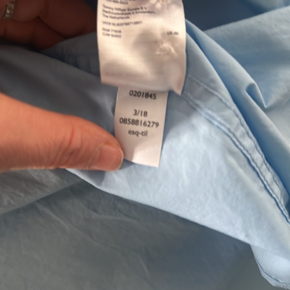 Tommy Hilfiger - Men’s Blue Button Up Short Sleeved - Picture 5 of 5